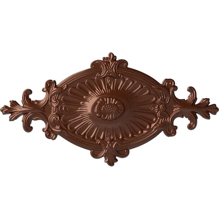 Quentin Ceiling Medallion, Hand-Painted Copper Penny, 23 1/2W X 12 1/4H X 1 1/2P